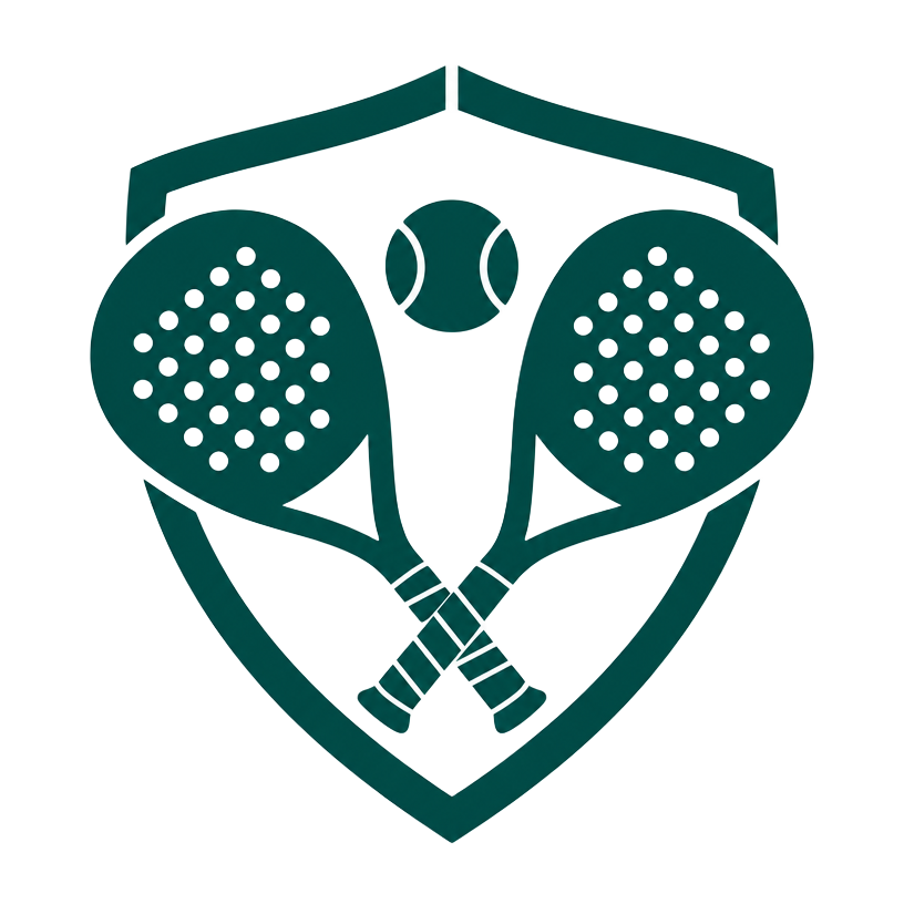 Clubembleem van Het Padel Legioen met twee gekruiste padelrackets